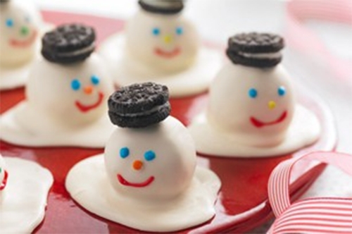 Melting Snowmen Christmas Cookies