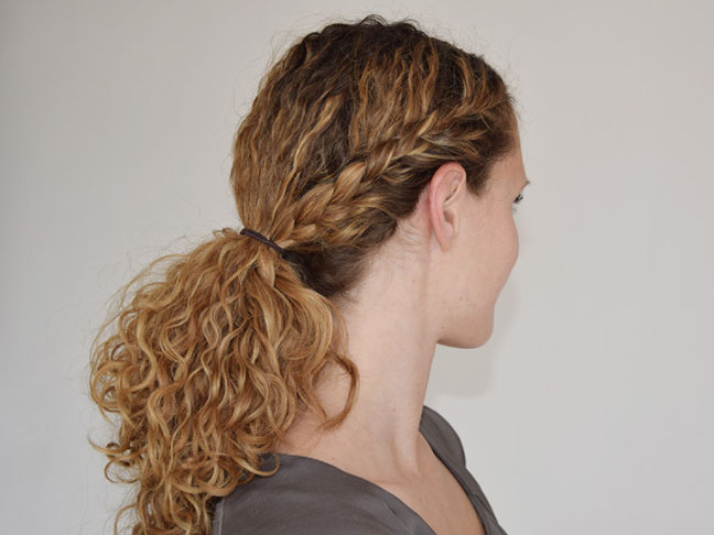 Half French Braid Ponytail