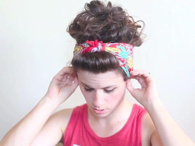 Head Scarf Updo