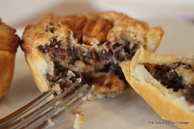 Mini Chocolate Pecan Pies