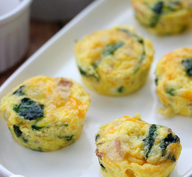 Spinach Egg & Cheese Muffins