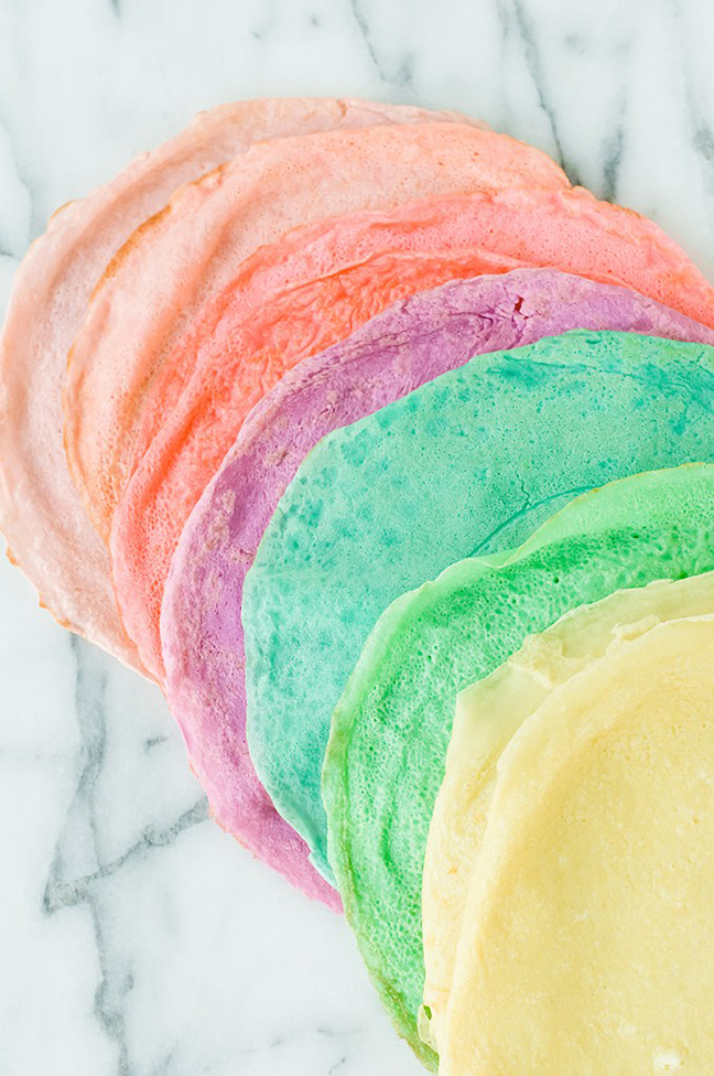 Rainbow Crepes