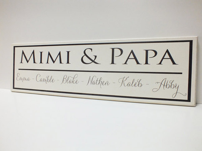 Personalized Family Name Sign