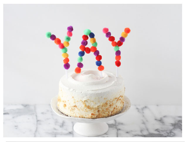 Pom Pom Cake Topper