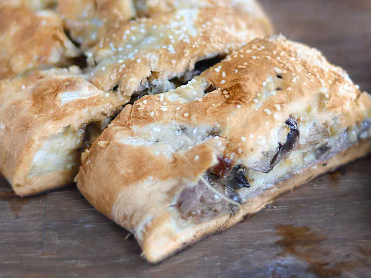 Steak and Mushroom Pretzel Loaf