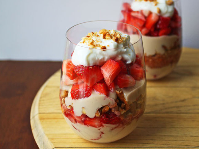 Strawberry Pretzel Parfait