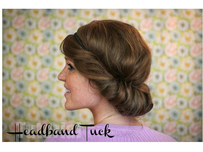 Easy Headband Tuck