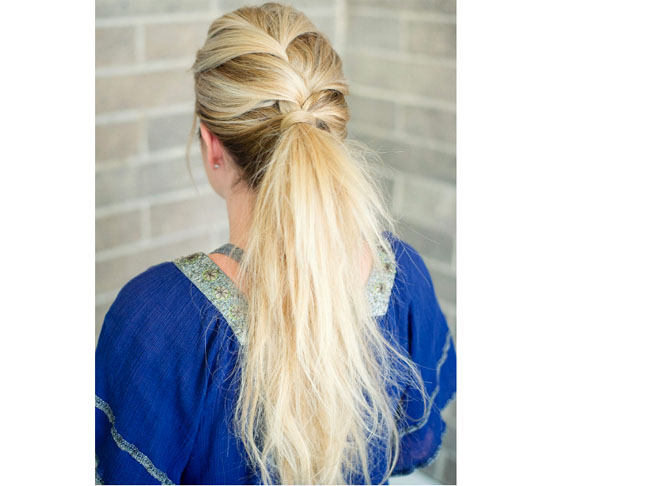 Braided Ponytail Updo