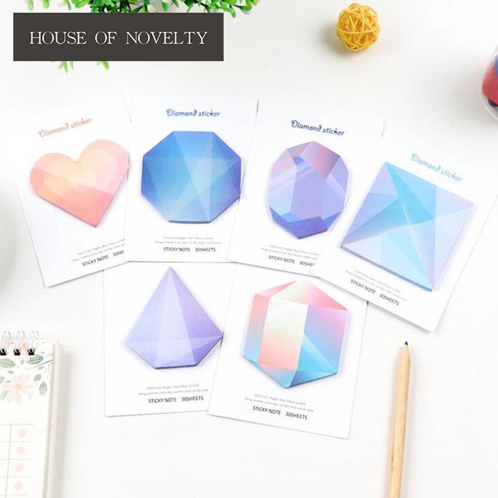 Geometric Sticky Notes