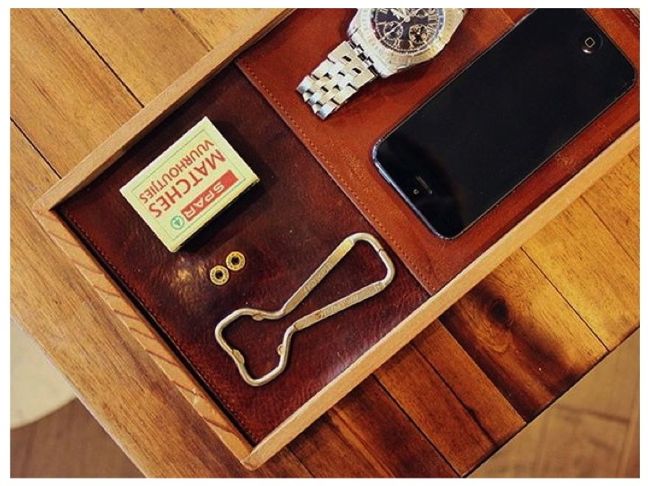  DIY Leather Catchall Tray