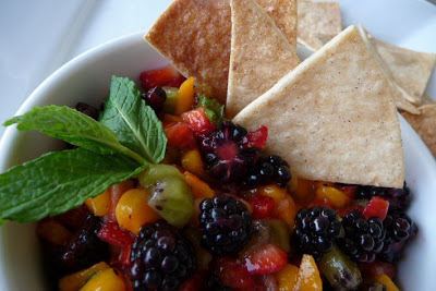 Cinnamon Chips and Homemade Fruit Salsa