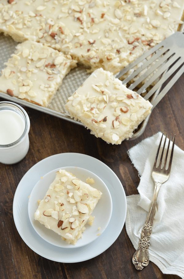 White Texas Sheet Cake