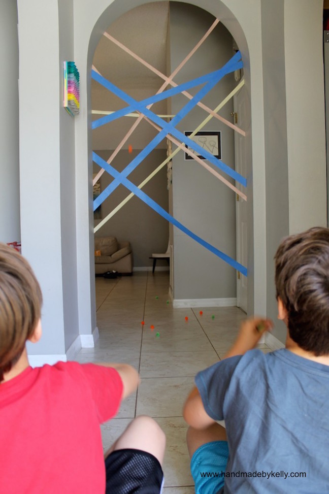 Pom Pom and Tape Target Game