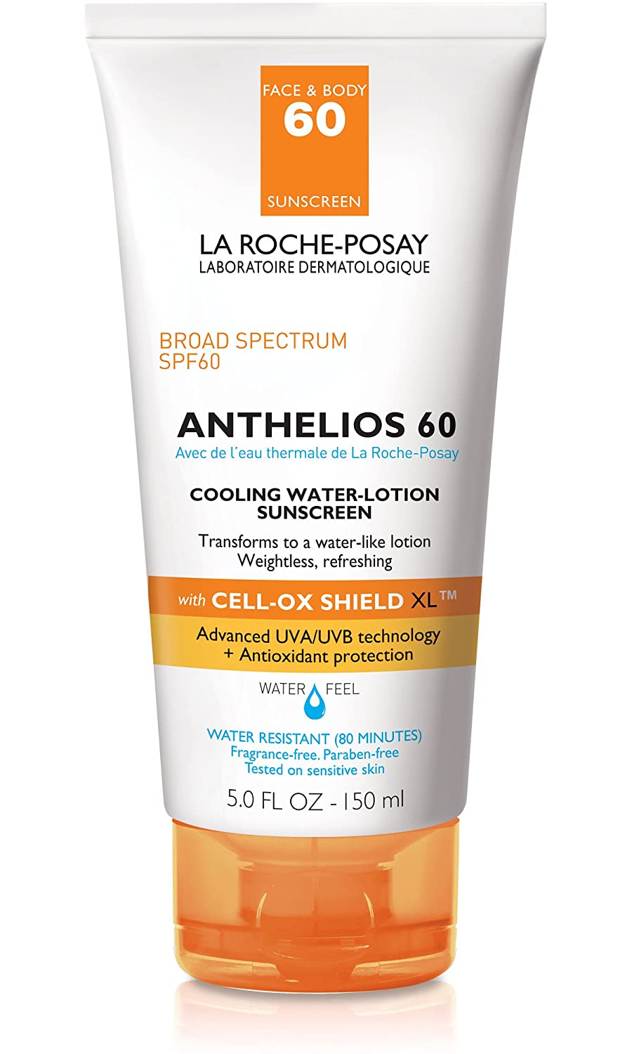 La Roche-Posay Anthelios Cooling Water Lotion Sunscreen Broad Spectrum, Body & Face Sunscreen