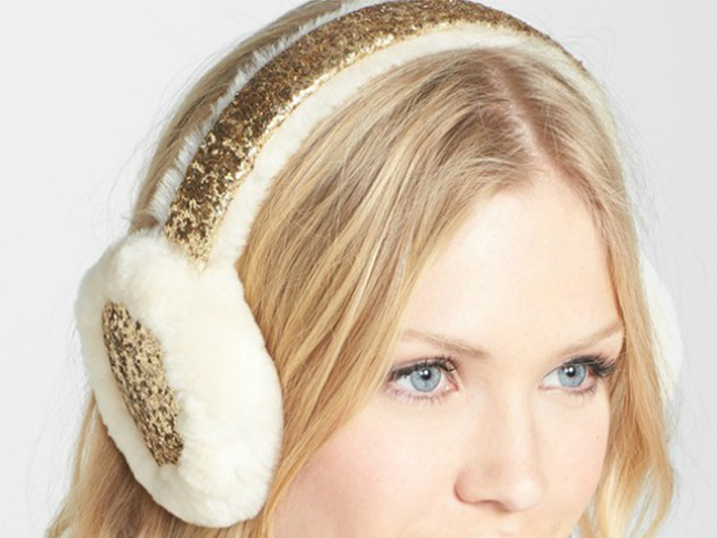 UGG Australia Glitter Shearling Earmuffs