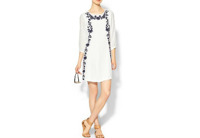 Sabine Embroidered Mini Dress