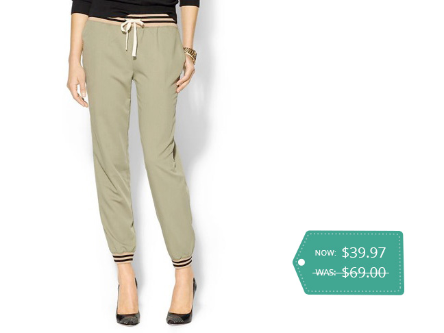 Hive & Honey Mel Slouchy Drawstring Pant