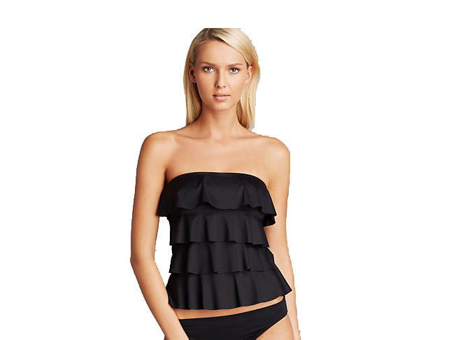 MICHAEL Michael Kors Cascading Ruffle Tankini Top