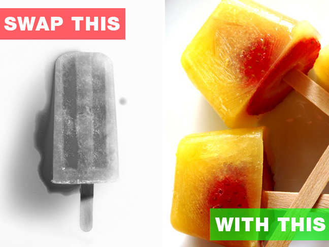 Swap ice pops for...