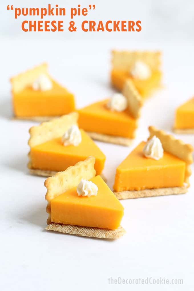 Pumpkin Pie Cheese and Crackers Appetizer