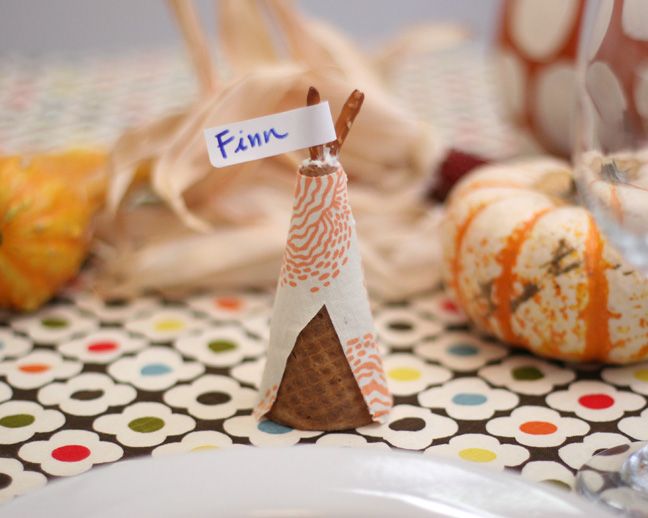 Edible Teepee Placeholders