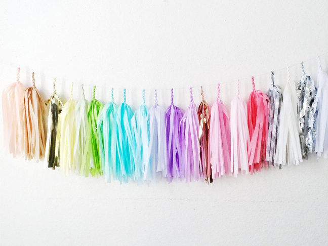 For Colorful Tassle Garlands: Glam Fete