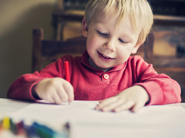 Decorate cards for U.S. troops stationed abroad.