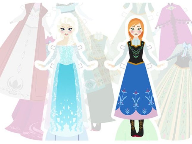 Printable Frozen Paper Dolls