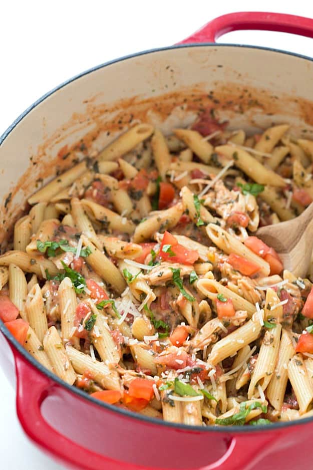 20-Minute Tuscan Chicken with Penne Pasta