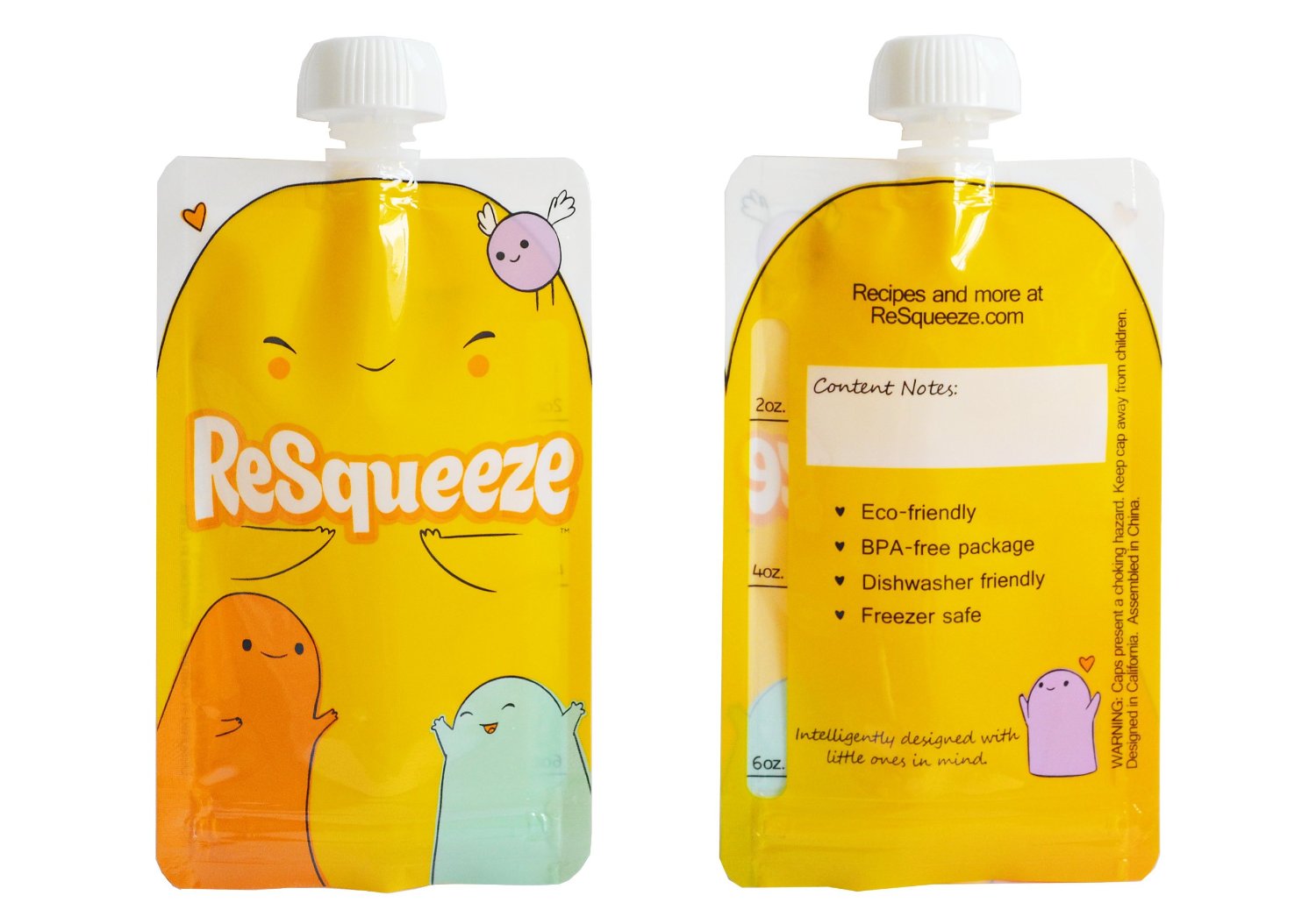 ReSqueeze Reusable Food Pouches