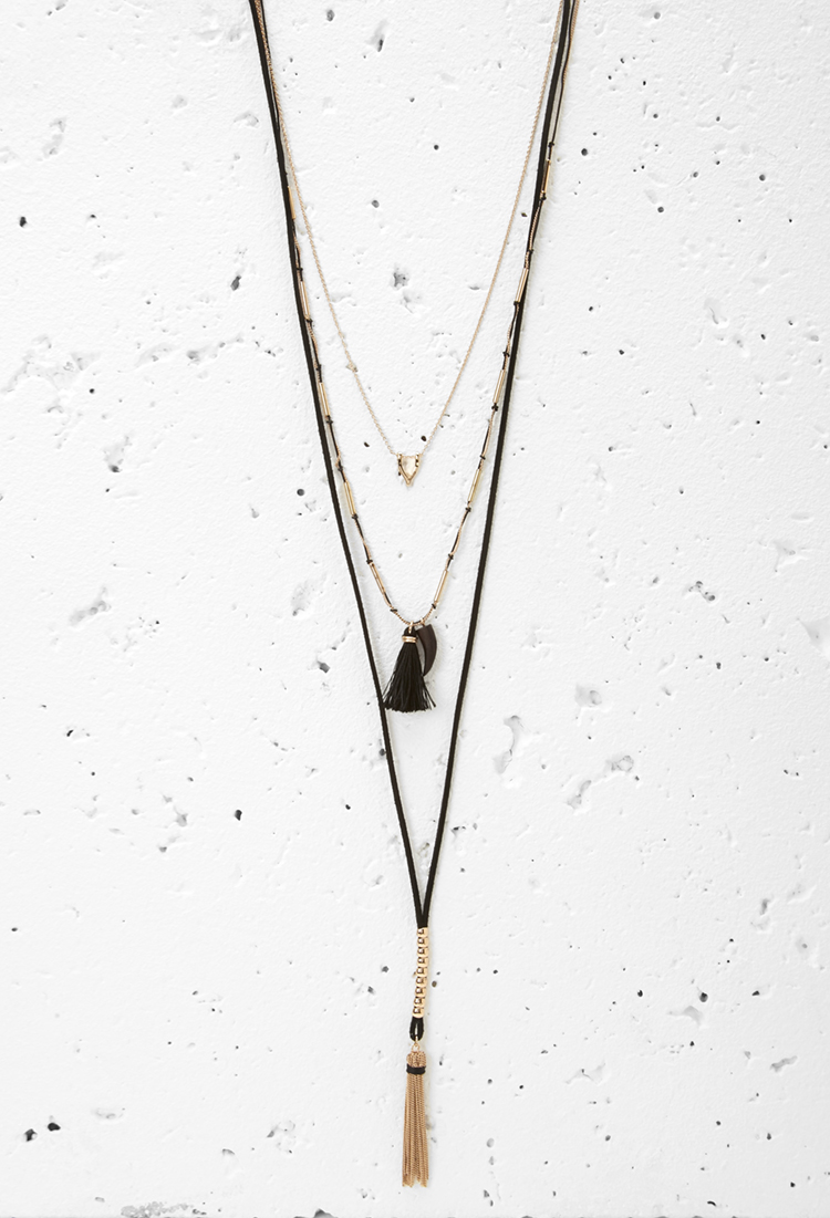 Multi-Layered Tassel Necklace