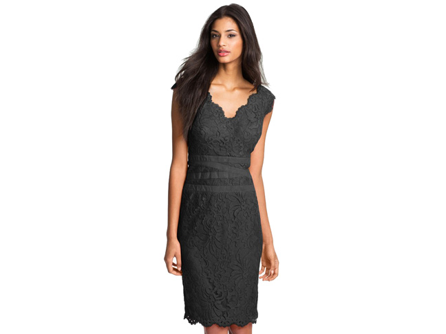 Tadashi Shoji Embroidered Lace Sheath