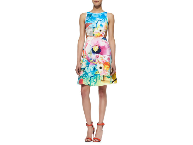 Clover Canyon Fluorescent Light Cutout Dress 