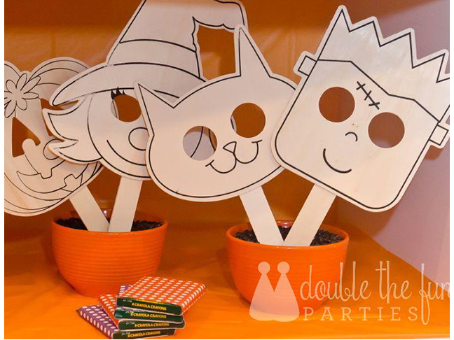 Printable boo masks