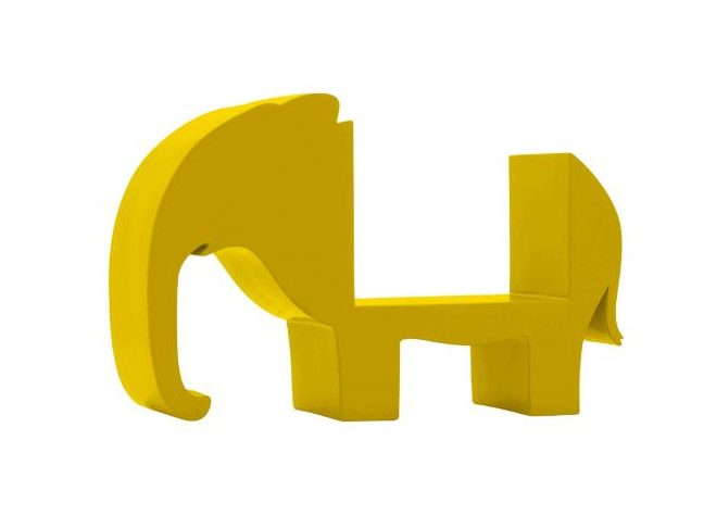 Yellow Elephant Bookend